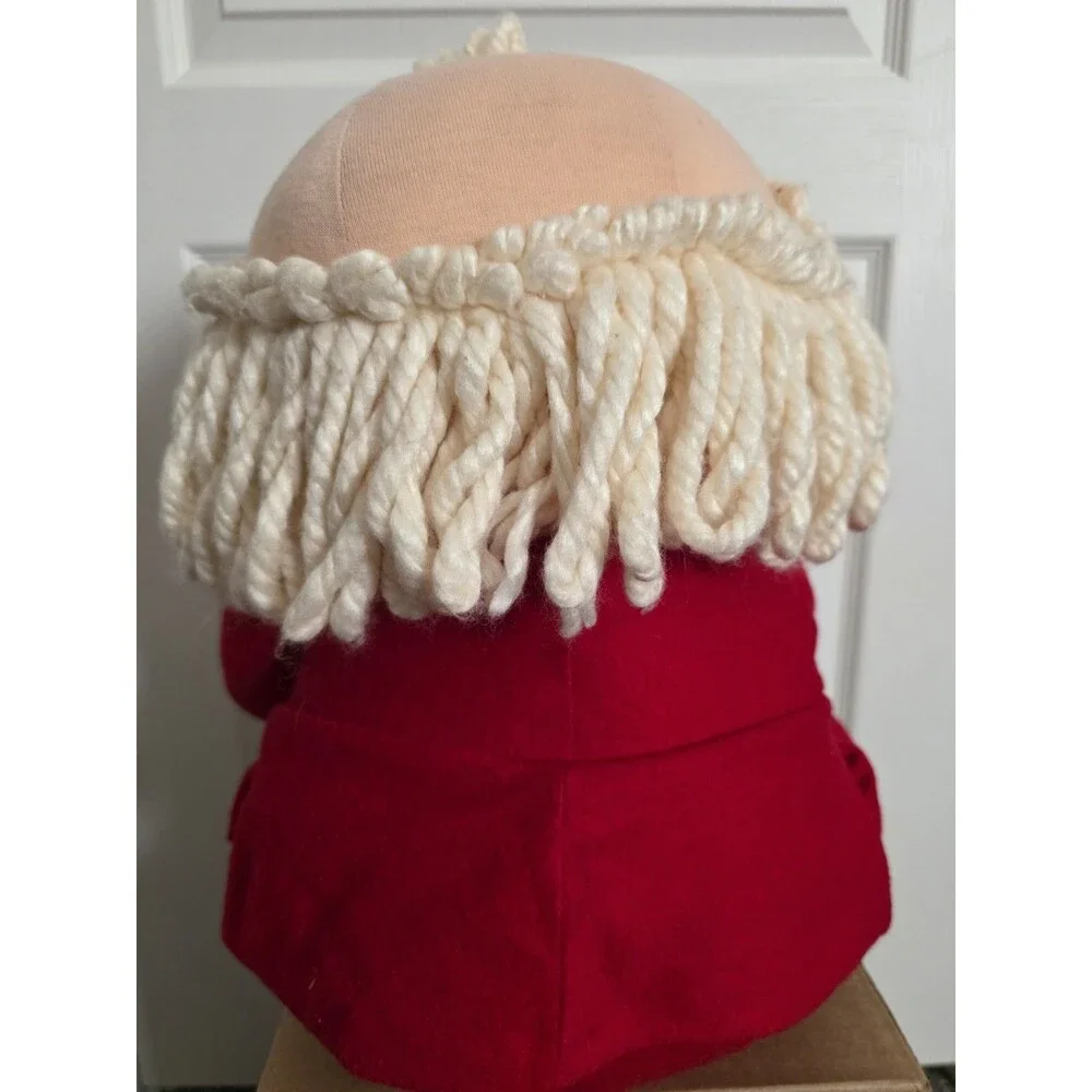 Rare Vintage Hallmark Santa Claus Plush Doll 1986 Yarn Hair Beard 26